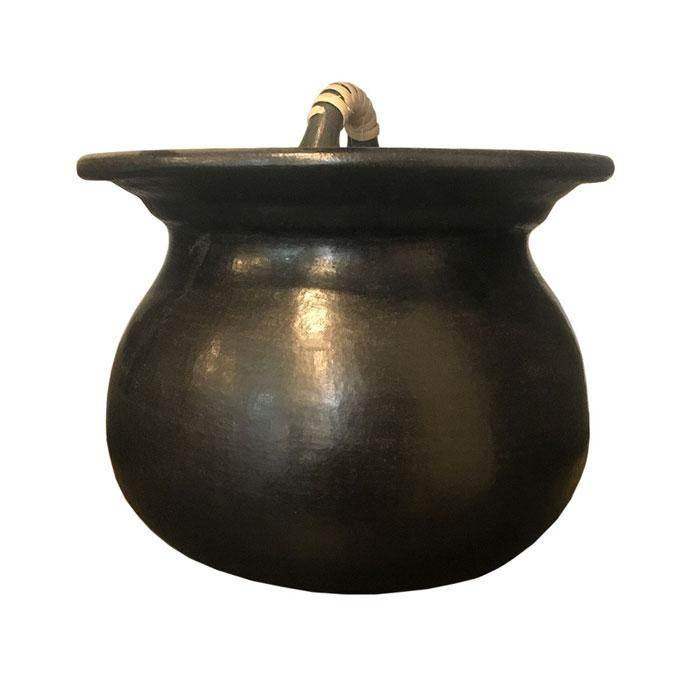Nungbi Chaphu (Black Pottery Cooking Pot) - 2 Ltr - Pabung