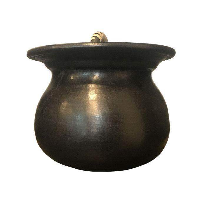 Nungbi Chaphu (Black Pottery Cooking Pot) - 2 Ltr - Pabung