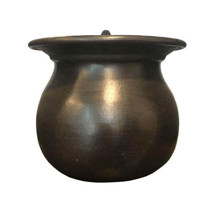 Nungbi Chaphu (Black Pottery Cooking Pot) - 6 Ltr - Pabung