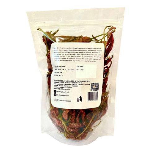 ChingTam Dry Sirarakhong Chilli Whole - 100 gm - Pabung