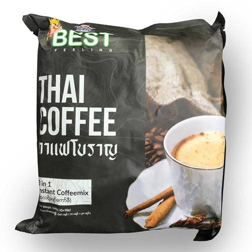 Best Feeling 3-in-1 Instant Thai Coffee Mix – 540g pack with 30 individual 18g sachets