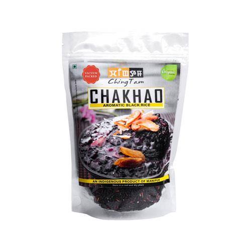 ChingTam Chakhao - Black Aromatic Rice - 500 gm - Pabung